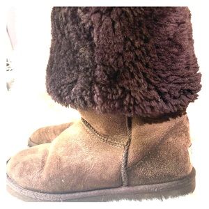 Tall chocolate UGGS